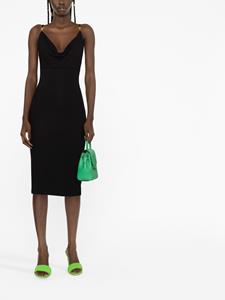 Versace Midi-jurk met Medusa logo - Zwart