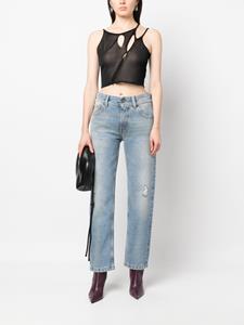 palmangels Palm Angels Jeans met gerafeld-effect - Blauw