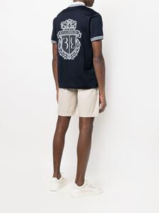 Billionaire Poloshirt met logo jacquard - Blauw