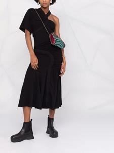 stellamccartney Stella McCartney Asymmetrische midi-jurk - Zwart