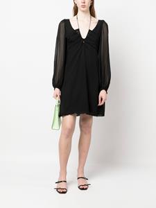 Dorothee Schumacher Mini-jurk met doorzichtige mouwen - Zwart