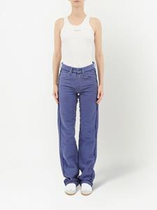 maisonmargiela Maison Margiela Gerafelde straight jeans - Blauw