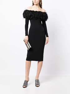 eliesaab Elie Saab Off-shoulder mini-jurk - Zwart