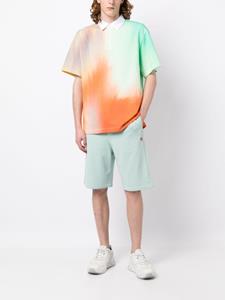 maisonkitsuné Maison Kitsuné Poloshirt met abstracte print - Groen