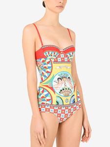 Dolce & Gabbana Badpak met print - Rood