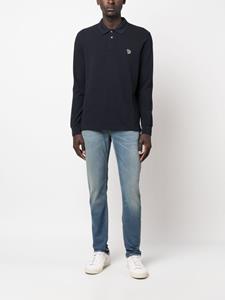 pspaulsmith PS Paul Smith Poloshirt met logopatch - Blauw