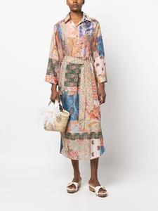 ZIMMERMANN Blousejurk met paisley-print - Beige