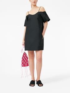 GANNI Mini-jurk met open schouders - Zwart