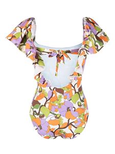ladoublej La DoubleJ Badpak met print - Beige