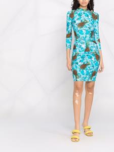 Philipp Plein Mini-jurk met print - Blauw
