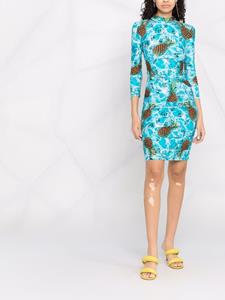 philippplein Philipp Plein Mini-jurk met print - Blauw