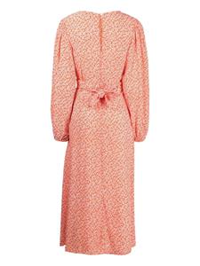 Faithfull the Brand Midi-jurk met bloemenprint - Oranje