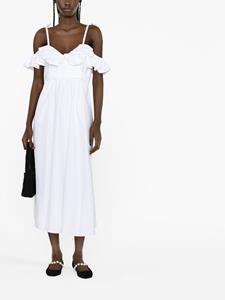 giambattistavalli Giambattista Valli Off-shoulder midi-jurk met ruches - Wit