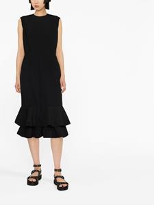 Comme Des Garçons Mouwloze midi-jurk - Zwart