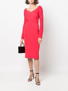 ralphlaurencollection Ralph Lauren Collection Halflange cocktailjurk - Rood