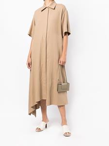Goen.J Straight blousejurk - Bruin