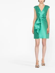 albertaferretti Alberta Ferretti Jurk met gesmockte taille - Groen