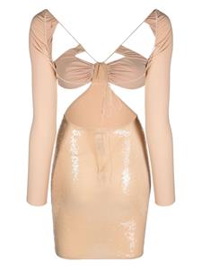 Amazuìn Mini-jurk met pailletten - Beige