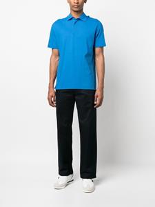 Herno Poloshirt met knopenbies - Blauw