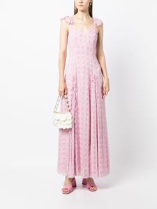 LoveShackFancy Jurk met roosprint - Roze