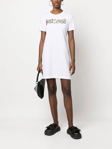 justcavalli Just Cavalli T-shirtjurk met dierenprint - Wit