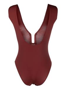 Badpak met V-hals - Rood