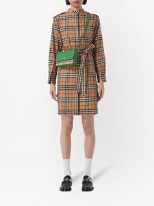 Burberry Geruite blousejurk - Bruin