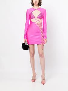 Dundas Mini-jurk met veters - Roze