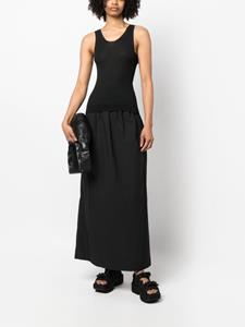 ceciliebahnsen Cecilie Bahnsen Midi-jurk met striksluiting - Zwart