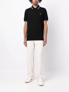 fredperry Fred Perry Poloshirt met geborduurd logo - Zwart