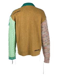Vest met patchwork - Groen