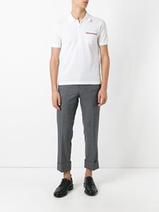 thombrowne Thom Browne chest pocket polo shirt - Wit
