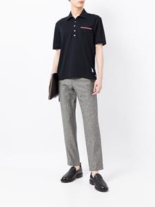 thombrowne Thom Browne Poloshirt met gestreept detail - Blauw