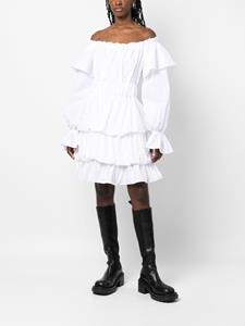 philippplein Philipp Plein Gelaagde mini-jurk - Wit