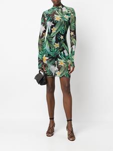philippplein Philipp Plein Mini-jurk met print - Groen