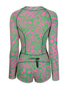 cynthiarowley Cynthia Rowley Badpak met dierenprint - Groen