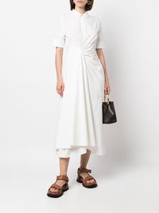 jilsander Jil Sander Blousejurk met ruche - Wit