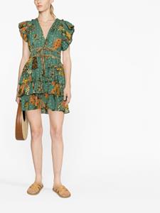 ullajohnson Ulla Johnson Mini-jurk met bloemenprint - Groen