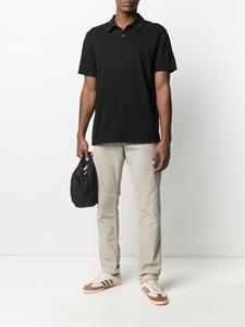 James Perse Poloshirt van bewerkt jersey - Zwart