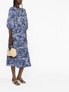 Kate Spade Midi-jurk met print - Blauw