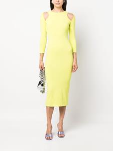 DSQUARED2 Midi-jurk met uitgesneden detail - Groen