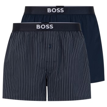 BOSS 2 stuks Patterned Cotton Boxer Shorts EW 