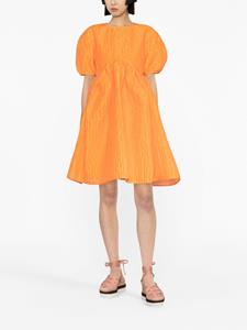 Cecilie Bahnsen Mini-jurk met pofmouwen - Oranje