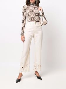 Nanushka Broek met borduurwerk - Beige
