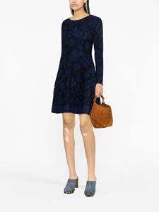 ETRO Mini-jurk met bloemjacquard - Blauw