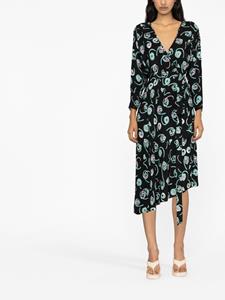 DVF Diane von Furstenberg Midi-onderjurk - Zwart