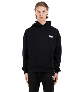 four Logo Hoodie Black - L