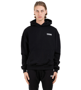 four Circles Logo Hoodie Black - L