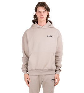 four Circles Logo Hoodie Vintage Khaki - L