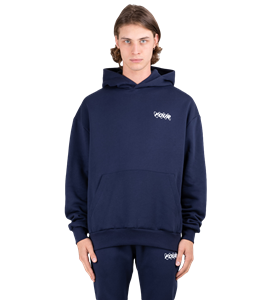 four Circles Logo Hoodie Marine Blue - L